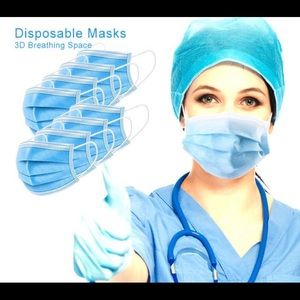 Face Masks 3ply non woven 50 pcs CE certified
